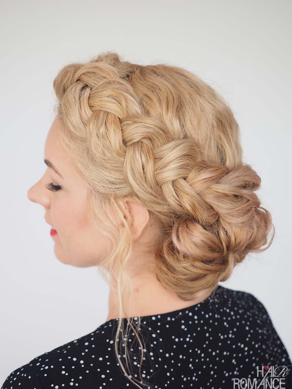 Hair Romance - Great Hair Fast - Braid Tutorial for Messy Curly Hair