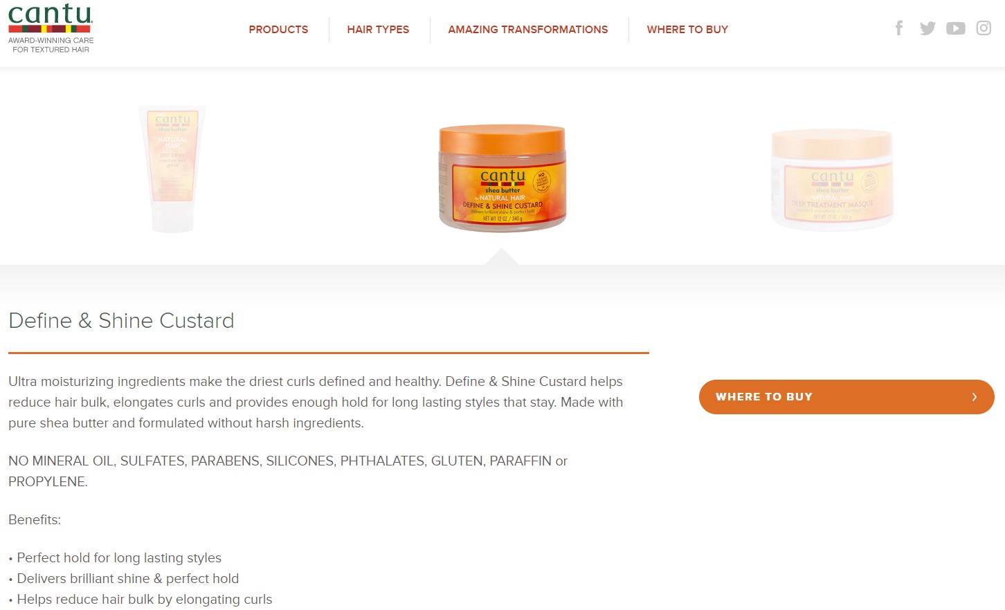 Cantu Define and Shine Custard Review