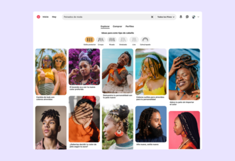 Pinterest lanza buscador de tipos de cabello en España para ofrecer resultados completos de belleza