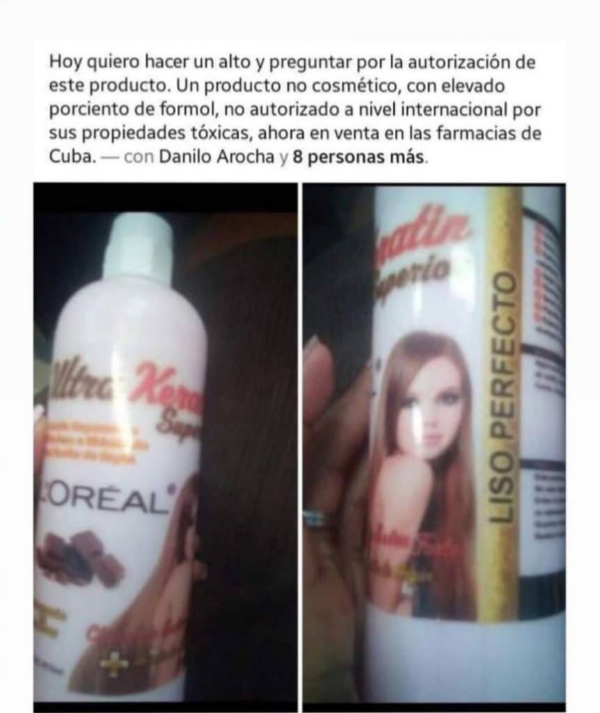 Farmacias cubanas ofrecen queratinas para cabellos "perfectamente lisos"